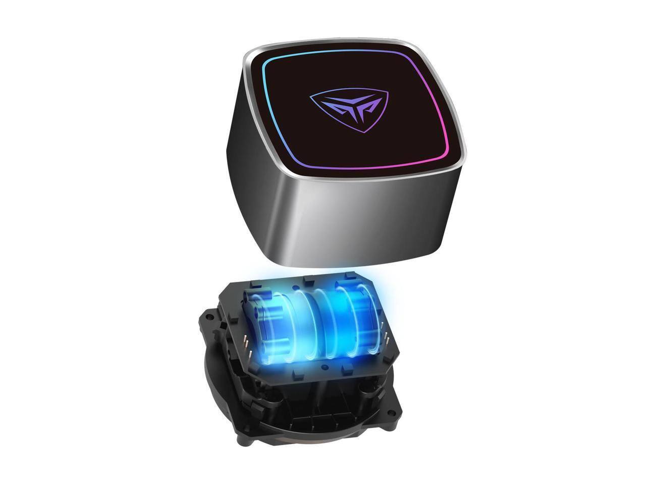 Back. PCCOOLER - DE360-BKAWXX-GL Powerful Dual-Pump AIO Liquid CPU Cooler - Black.