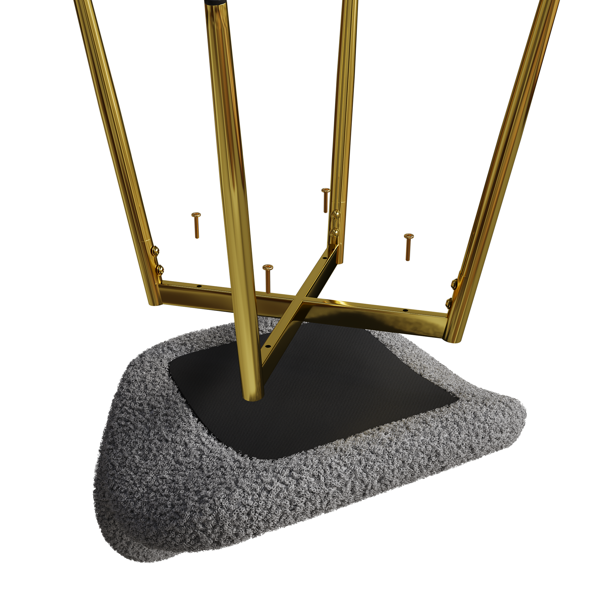 Alt View 8. GOODSILO - Set of 2 Modern Velvet Dining Chairs with Sturdy Metal Legs and Ergonomic Backrest - Grey.