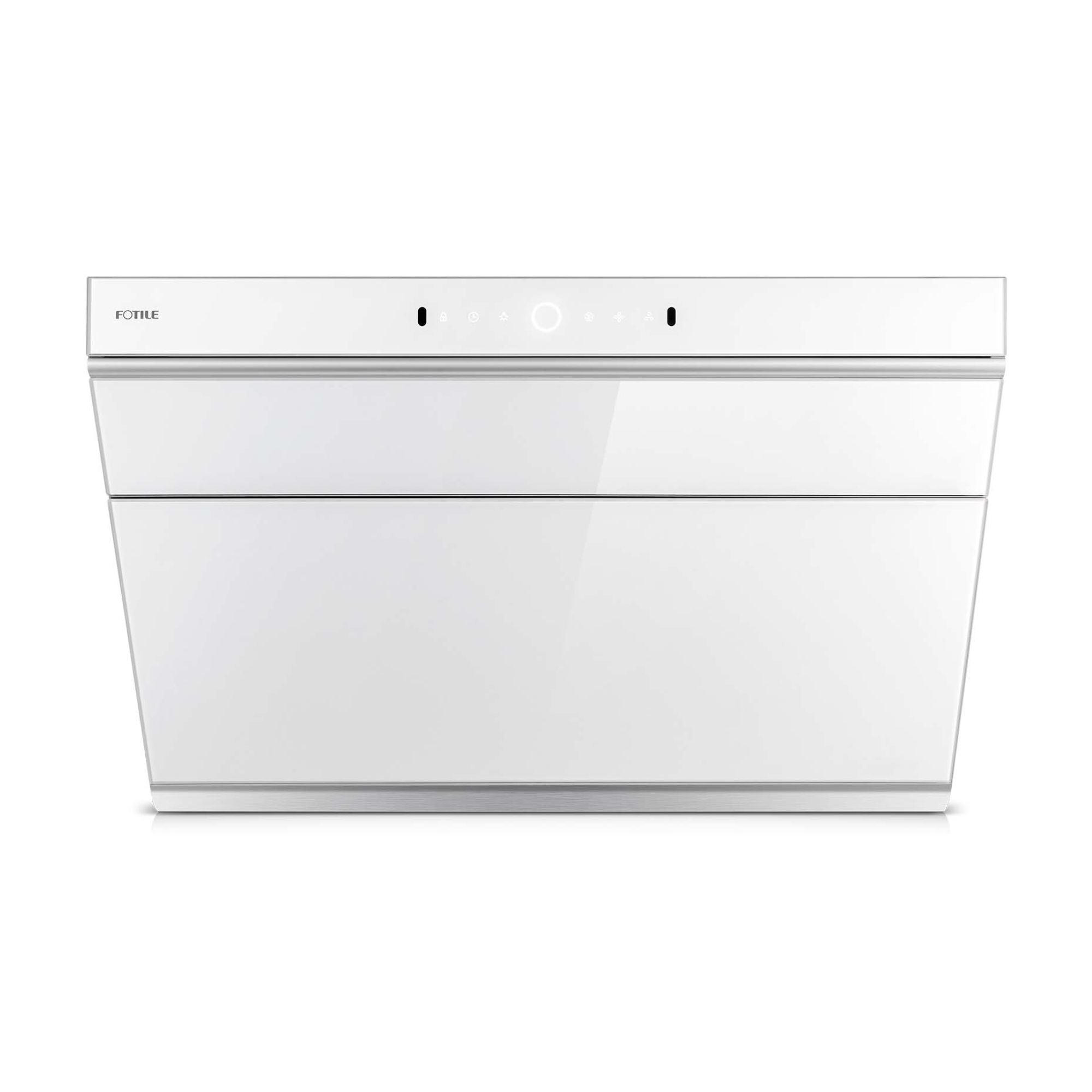 Front. FOTILE - FOTILE 30" 1000CFM Under Cabinet|Wall Mount Range Hood in White Tempered Glass - White.