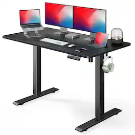 Hirose Alice - Marsail Electric Standing Desk, Adjustable Height, Sit Stand Desk for Home Office, Computer Desk with emory - Default