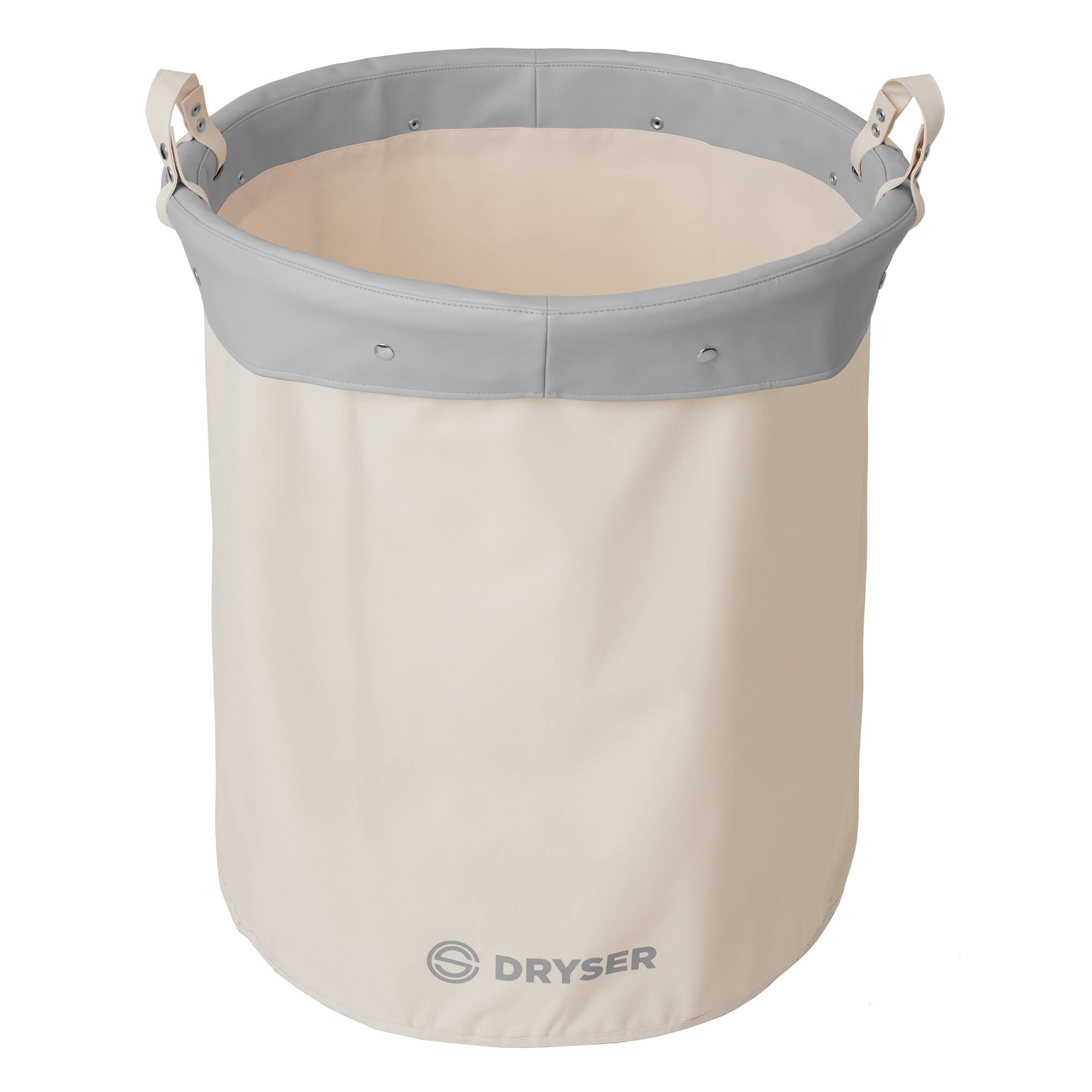 Alt View 3. Dryser - Replacement Round Canvas Bag for Laundry Hamper - White.