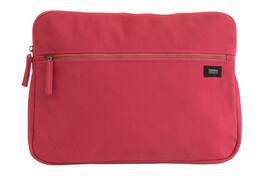 Terra Thread - Organic Cotton Laptop Sleeve 15 inches - Ruby Red
