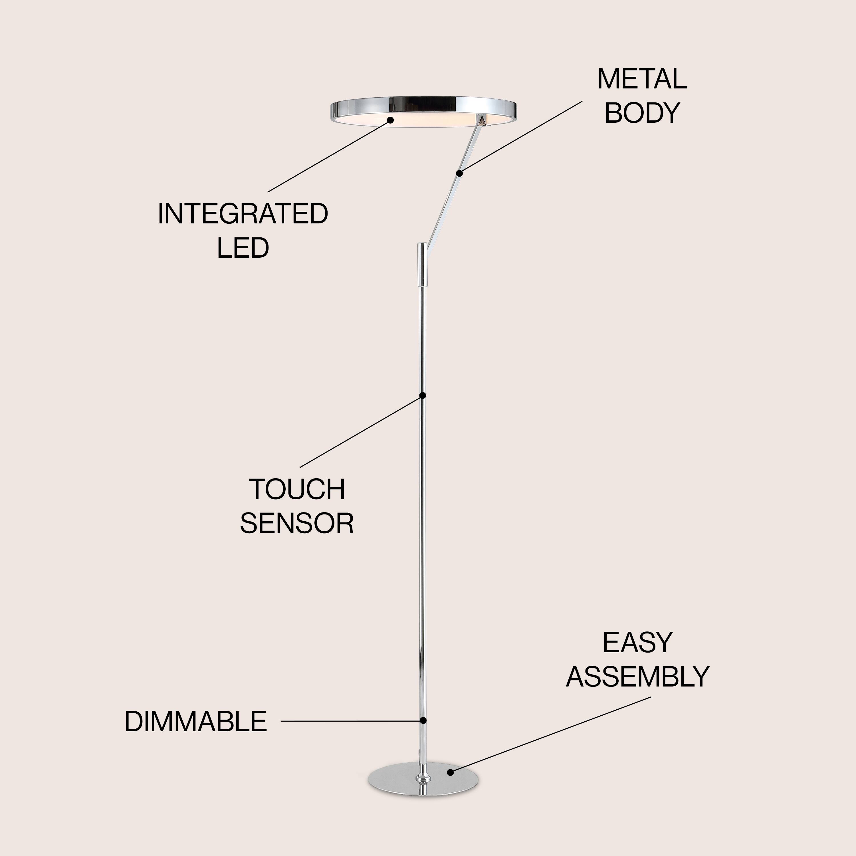 METAL BODY  
INTEGRATED LED  
TOUCH SENSOR  
DIMMABLE  
EASY ASSEMBLY