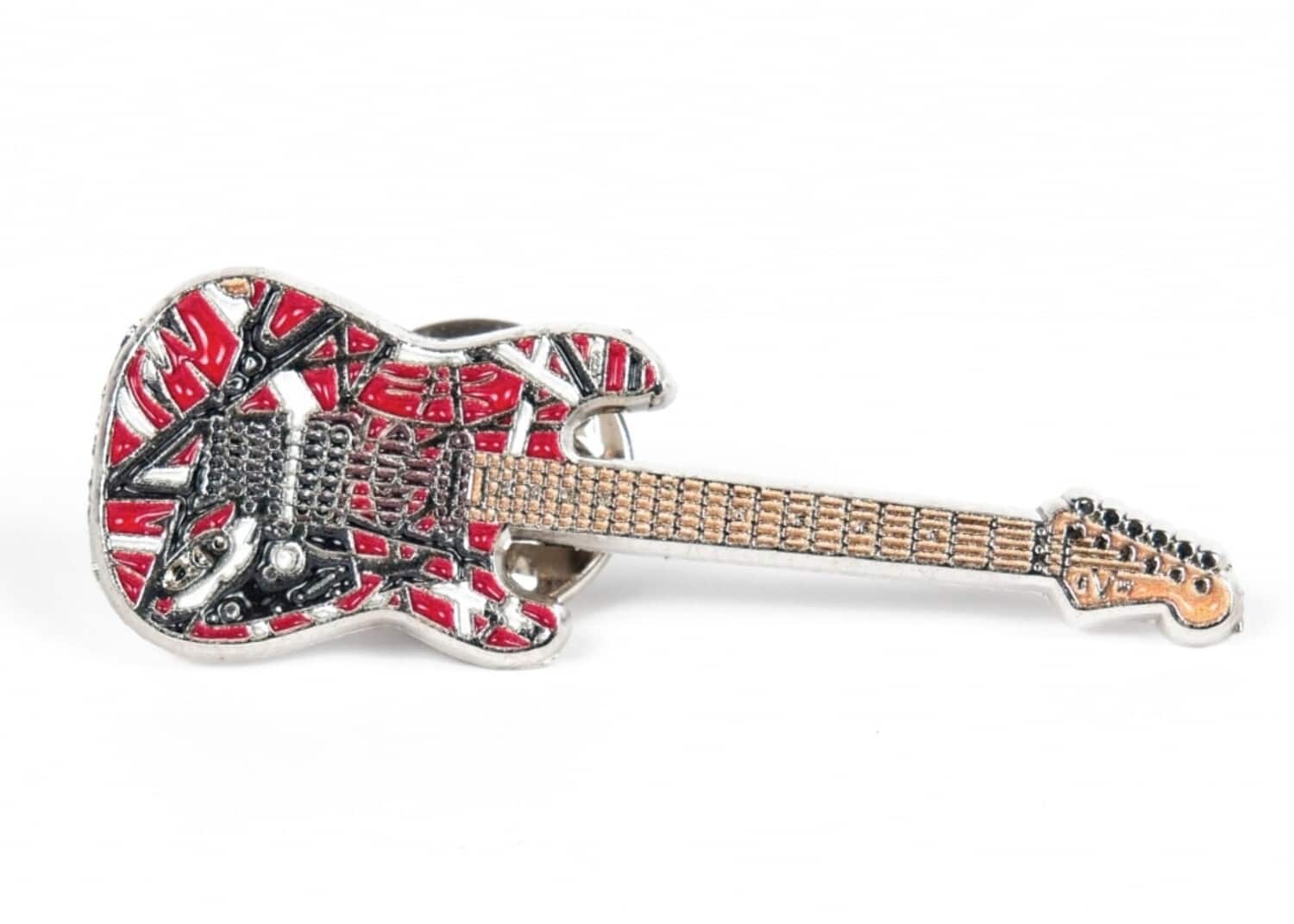 PopMarket - Eddie Van Halen - EVH - Eddie Van Halen - Frankenstein Guitar Pin - Multicolor price history on PriceWatchPro