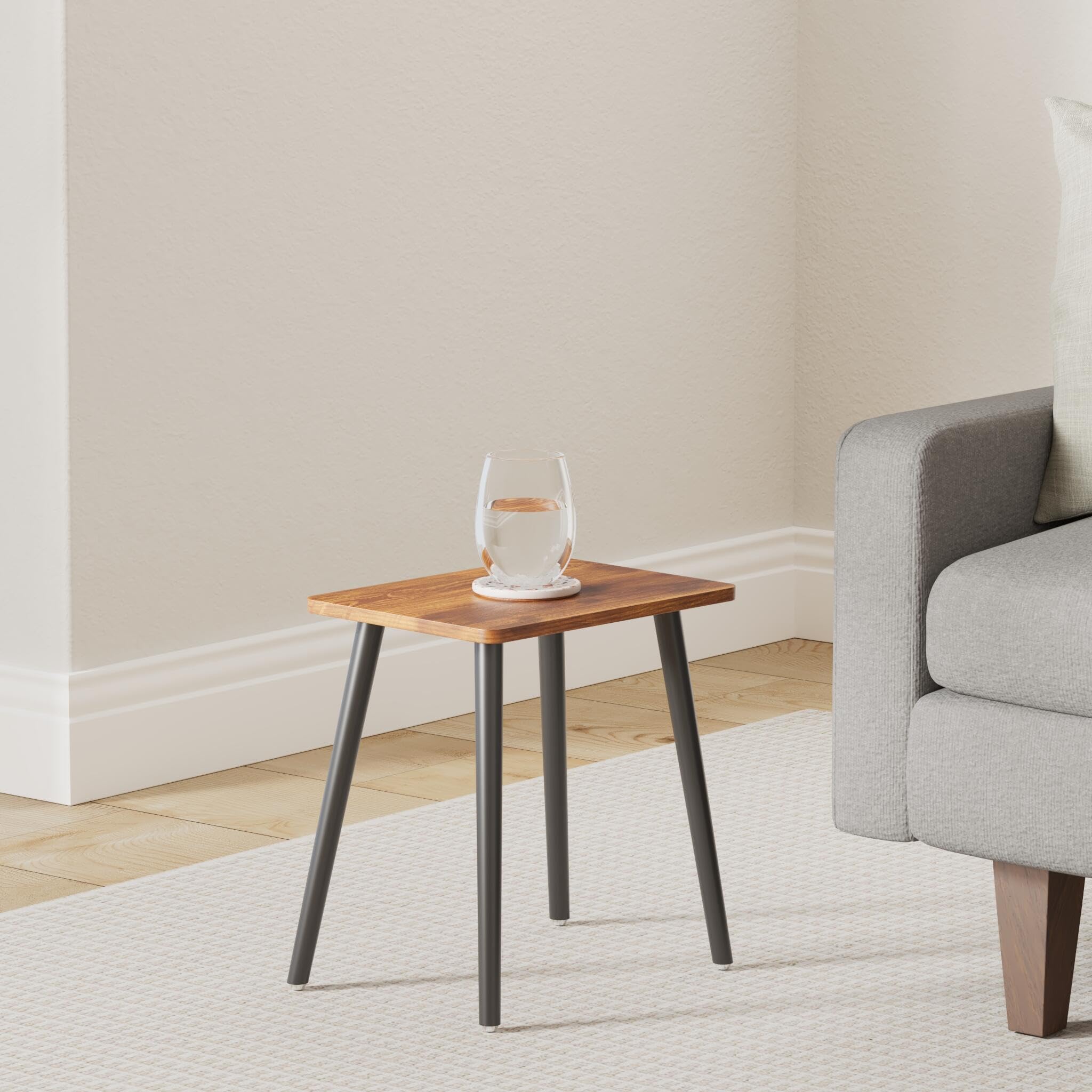 Left. PO3TICJUNKI3 - Side Table Rectangular Wooden End Accent For Living Room Bedroom And Balcony Modern Tables Spaces Home Deco... - Pink.