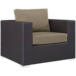 Modway - Convene Outdoor Patio Armchair - Brown