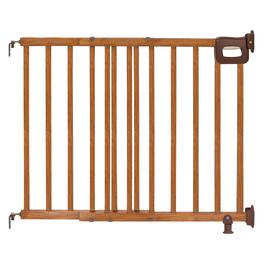 Ingenuity - The Stairway 48W Series Pet and Baby Gate, Openings 30"-48" Wide, 32"Tall - Brown - NATURAL