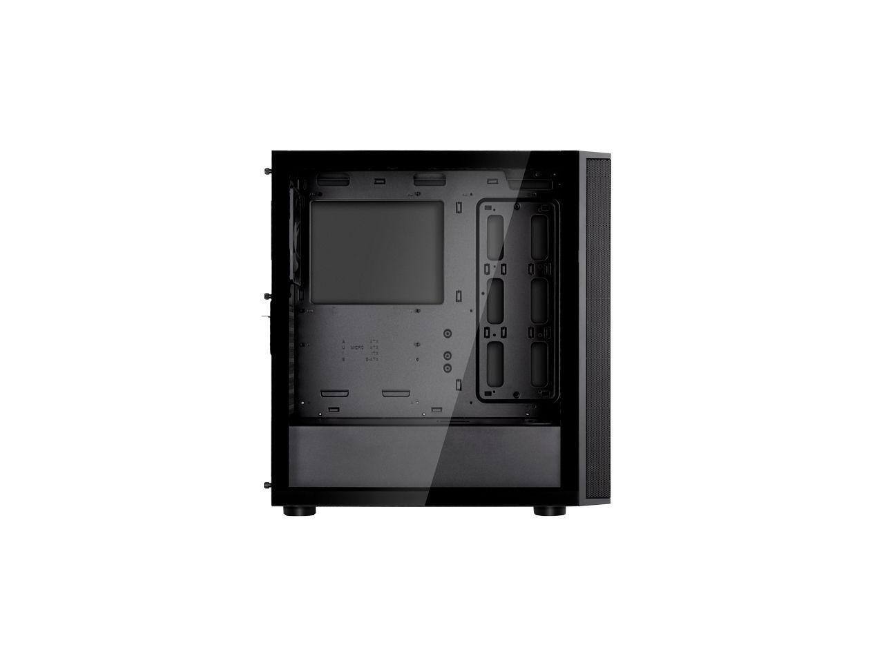 Alt View 1. SilverStone - Silverstone FARA R1 V2 Stylish and distinct tempered glass mid tower ATX chassis - Silver.