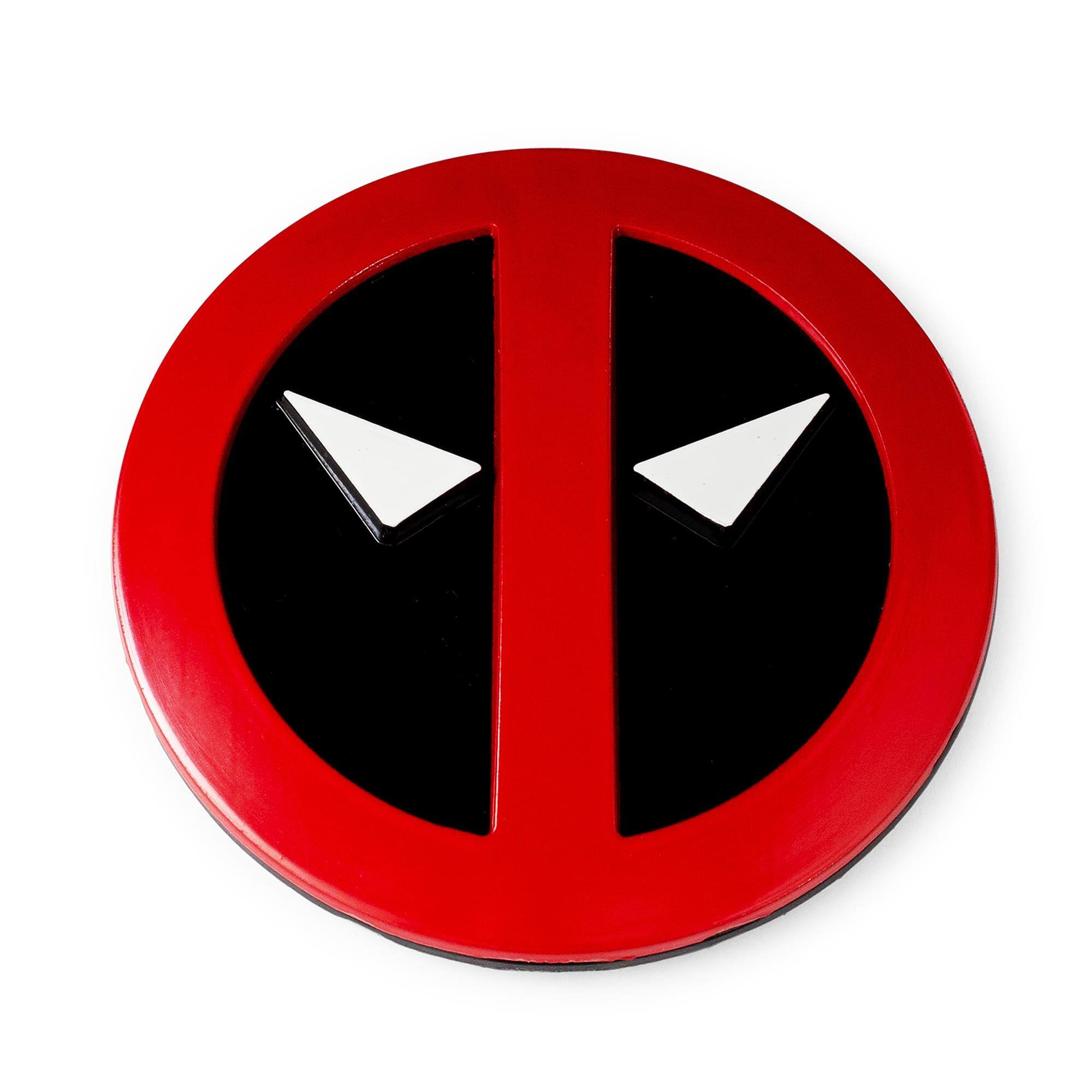 Front. Marvel - Marvel Studios Deadpool & Wolverine Belt Icon Magnetic Pin | SDCC 2024 Exclusive - Red/Black.