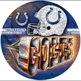 WinCraft - Indianapolis Colts Round 500-Piece Puzzle - Multicolor