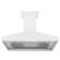 Angle. ZLINE - ZLINE 48 in. Wooden Wall Mount Range Hood (KPWW-48) - Shiplap Bright White Finish.