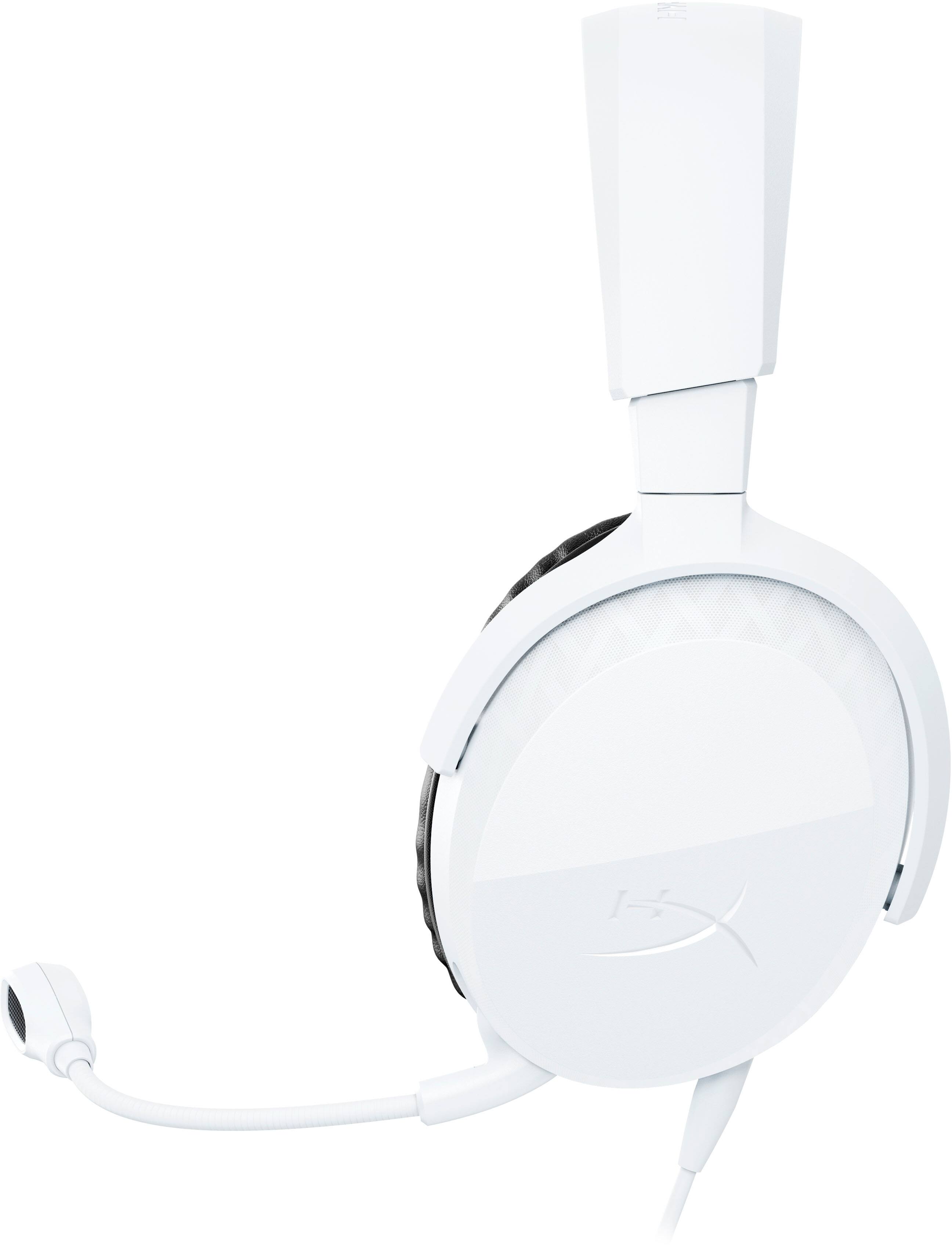 Angle. HyperX - Cloud Stinger 3 Wired Gaming Headset w/ Adjustable Headband for PC, PS5, Xbox, Nintendo Switch, and Mobile - White.