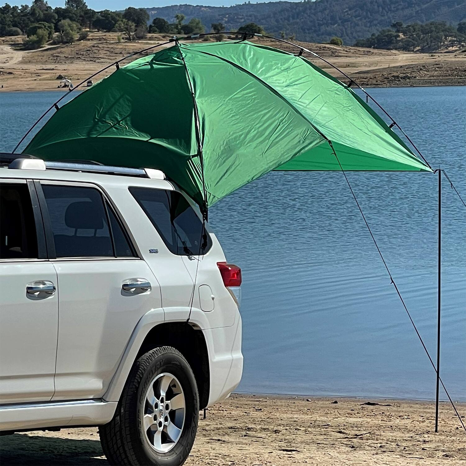 Alt View 3. Kamp-Rite - Kamp-Rite Outdoor Shade Camping Awning for SUV Sport Vehicle & Carry Bag, Green - Green.