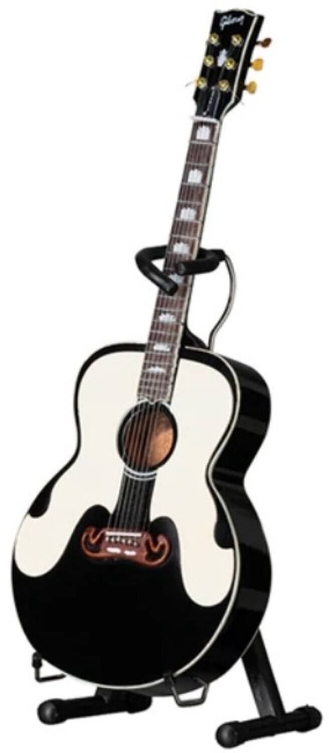 Alt View 3. Axe Heaven - Axe Heaven -Everly Brothers - The Everly Brothers Gibson Ebony SJ-200 Mini Acoustic Guitar Replica - Collectibles - Multicolor.