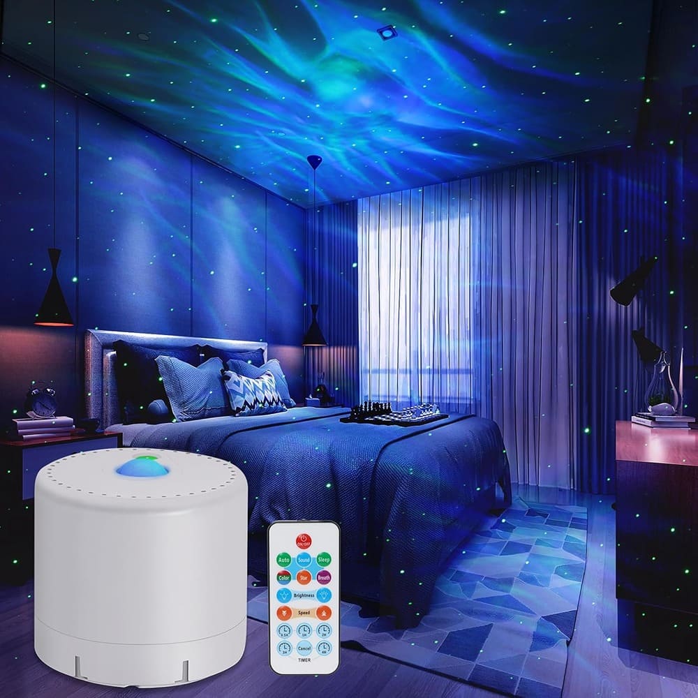 ACJPR - Galaxy Projector for Bedroom, Star Projector with Remote, Timer, Adjustable LED Colors, Brightness and Speed