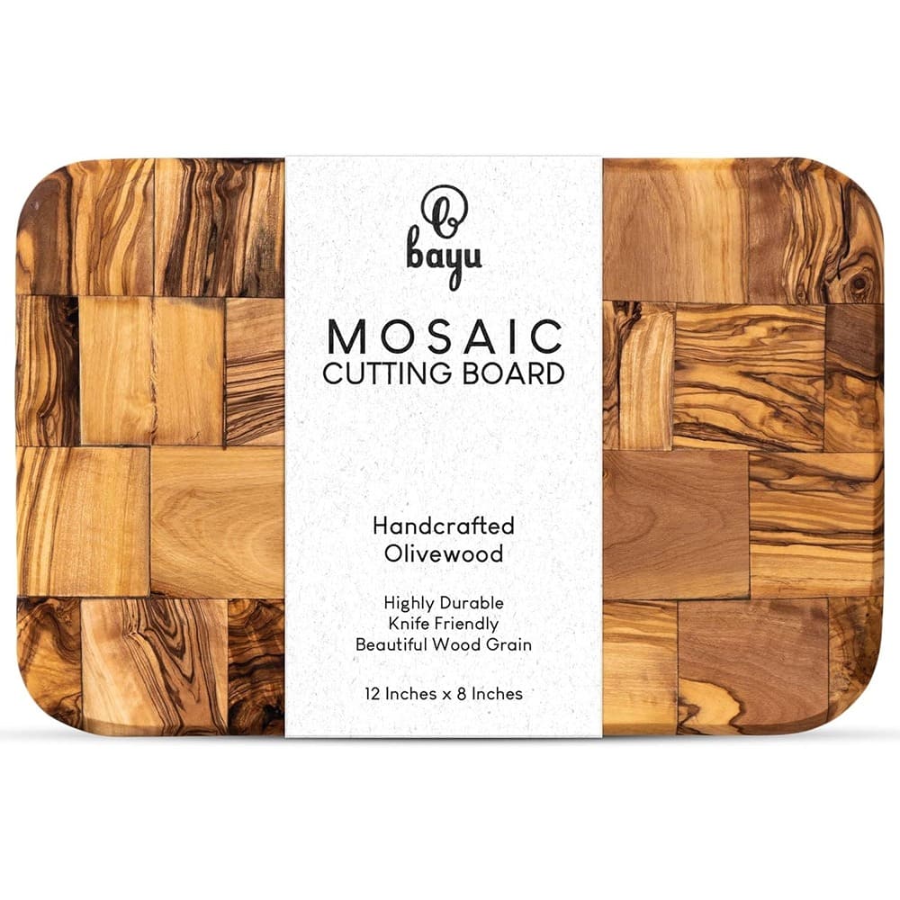 PARKER SLATER - Wood Charcuterie Board – 12x8, Rustic Finish, Handcrafted