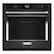 Front. KitchenAid - 30" Built-In Single Electric Convection Wall Oven with Air Fry Mode - Black Stainless Steel.