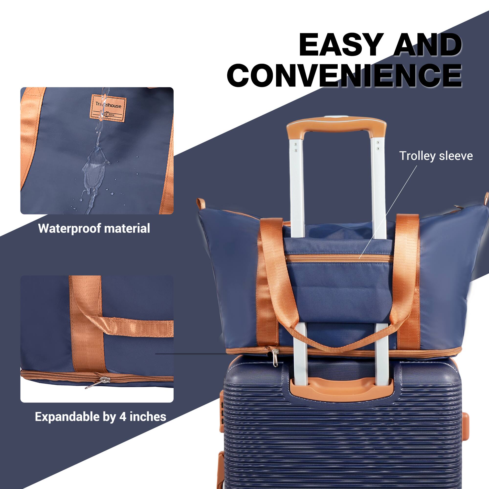 Traehouse 300
EASY AND CONVENIENCE
Trolley sleeve
Waterproof material
Expandable by 4 inches