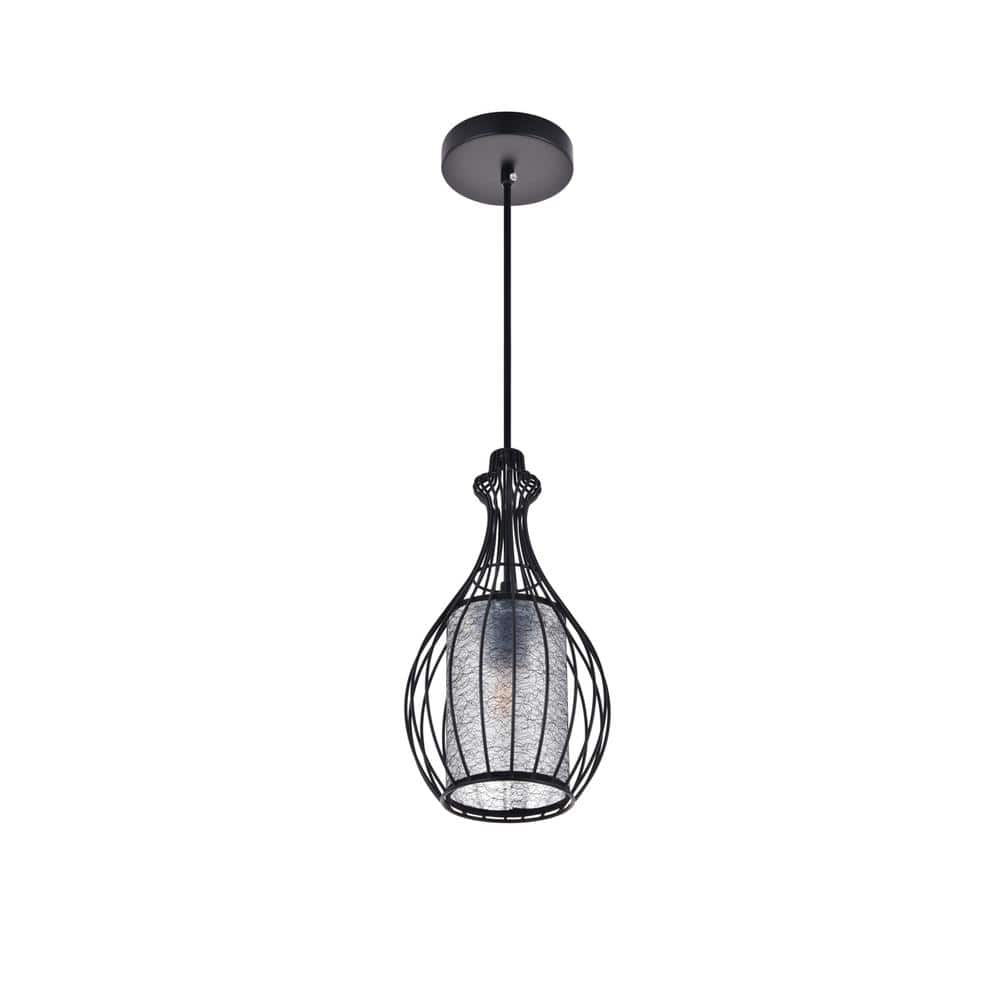 Living District - Miya 1 Light Pendant - Black