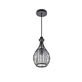 Living District - Miya 1 Light Pendant - Black