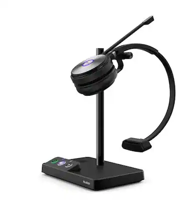 Front. Yealink - WH62 Mono Teams Headset - Black.