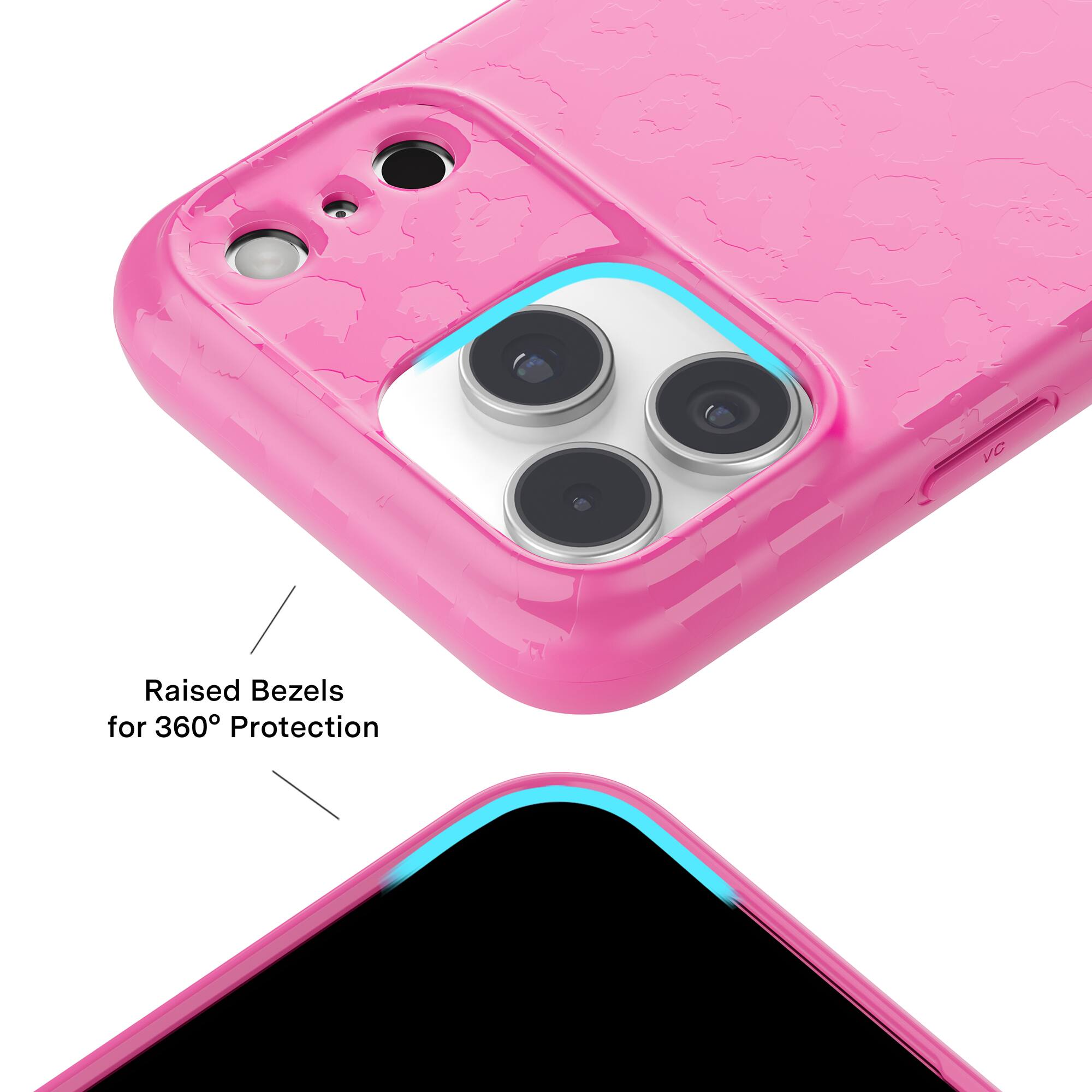 Raised Bezels for 360° Protection