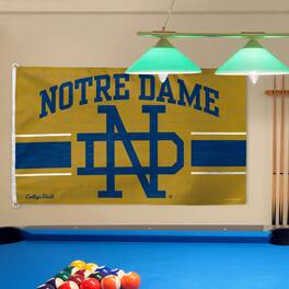 WinCraft - Notre Dame Fighting Irish College Vault Gold Logo Deluxe Single-Sided 3' x 5' Flag - Multicolor