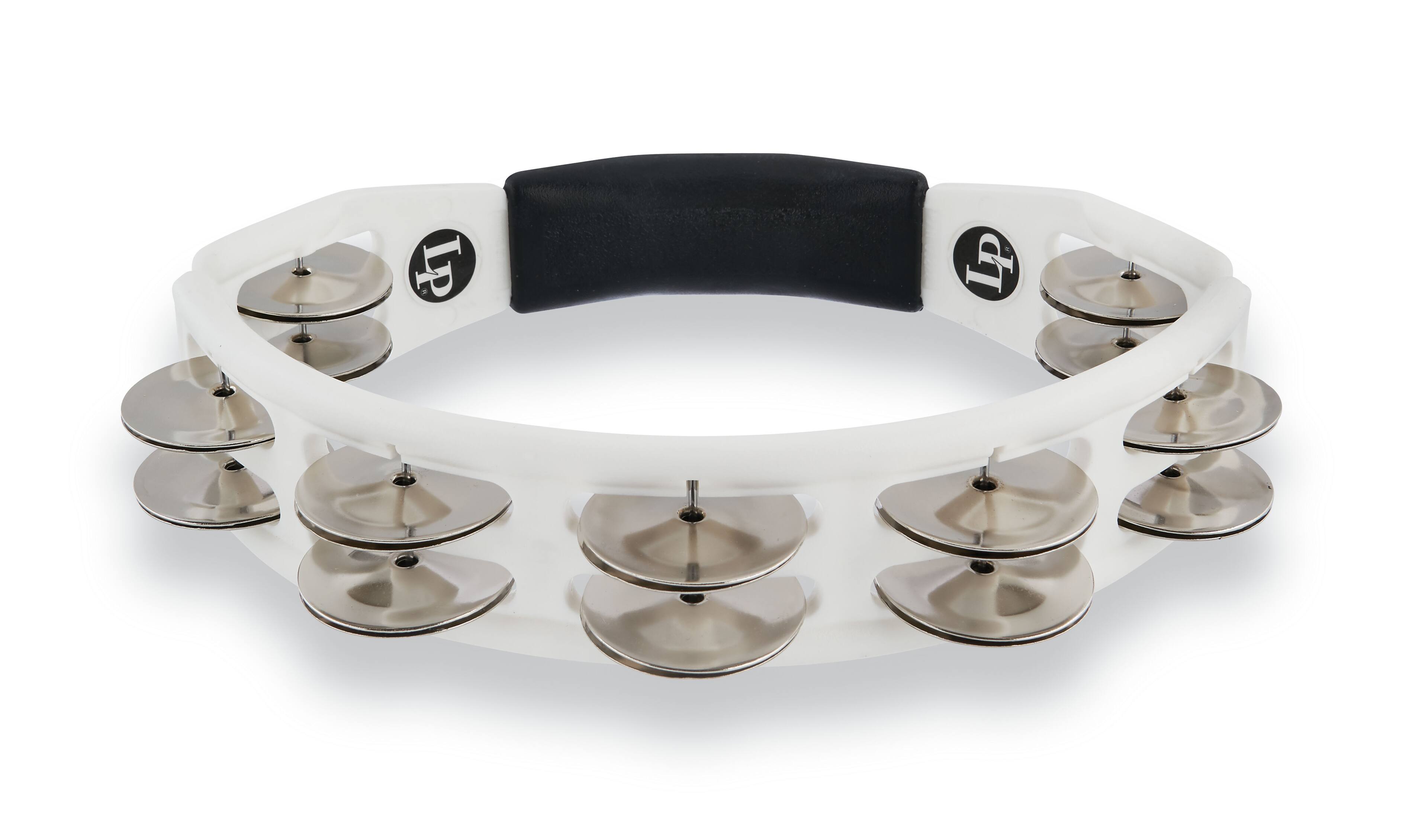 Left. Latin Percussion - Cyclops Handheld Tambourine, Steel.