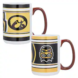Indigo Falls - Iowa Hawkeyes 15oz. Home & Away 2-Pack Mug Set - Multicolor