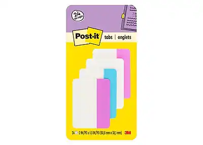 24 Post-it tabs
24 onglets
2 N
70
1.5
P70 (50.8 mm)
58.1 mm
3M