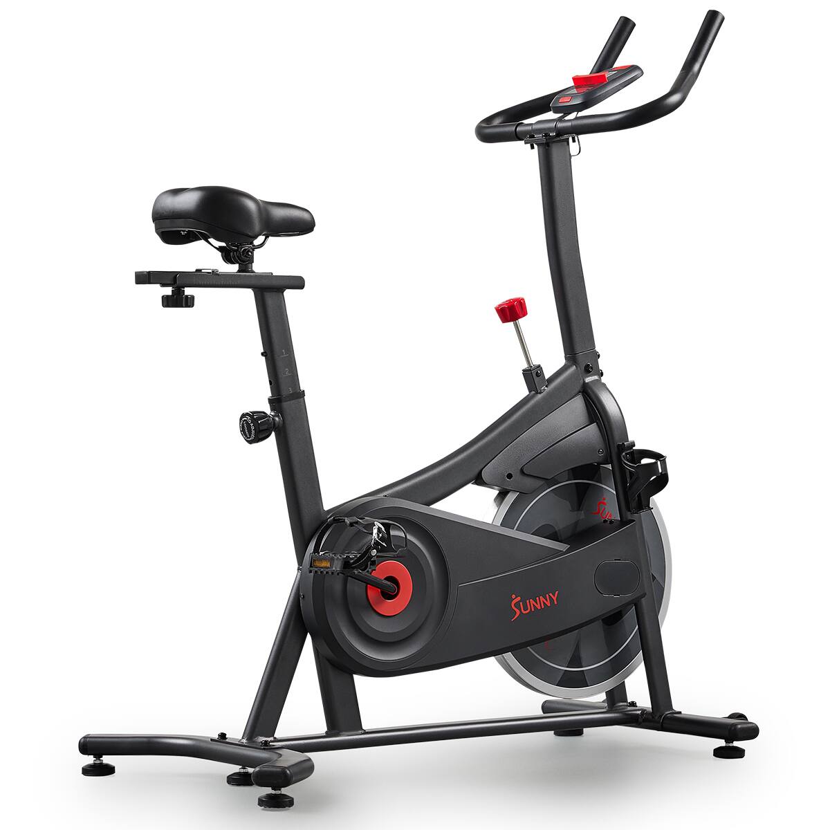 Alt View 5. Sunny Health & Fitness - Active 100 Smart Magnetic Cycling Exercise Bike - Black.
