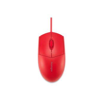 Left. Kensington - Kensington Pro Fit Wired Washable Mouse – IP67 Waterproof & MIL-STD-810H Tested – Red - Red.