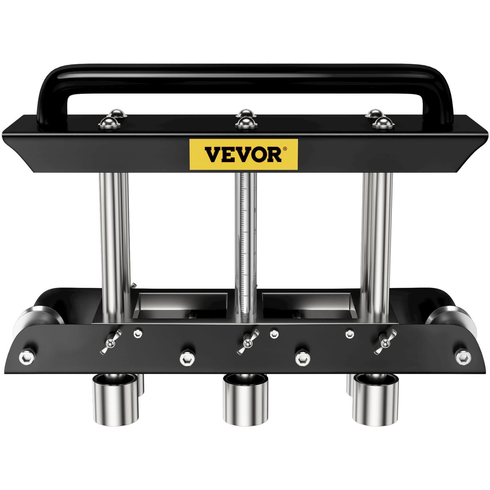 Alt View 5. VEVOR - Three-Station Edge Roller, Large Radius, 0-90° Bending Angle Sheet Metal Brake, Quickly Adjusts for Making 0.63\"-5.7\" - Black.