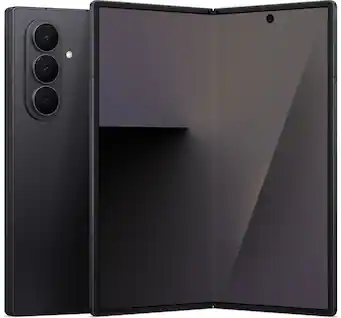 Front. Samsung - Galaxy Z Fold7 256GB (Unlocked) - Jet Black.