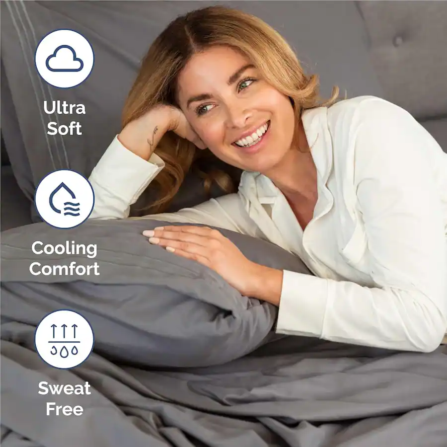 CGK Linens Luxury Soft 4 Piece Solid Bed Sheet Set Deep Pocket Fits 8 ...