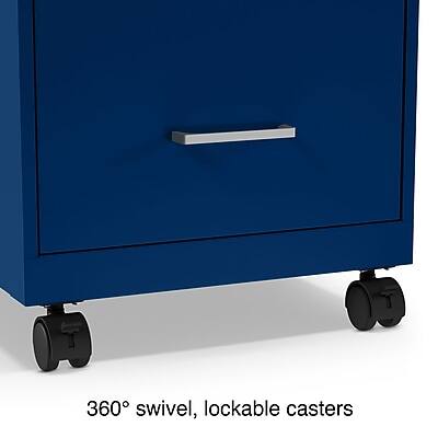 360° swivel, lockable casters
