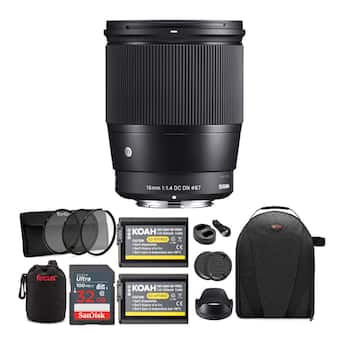Sigma 16mm f/1.4 DC DN Contemporary Lens for Sony E Mount Cameras Sigma 16mm f/1.4 DC DN Contemporary Lens for Sony E Mount Cameras