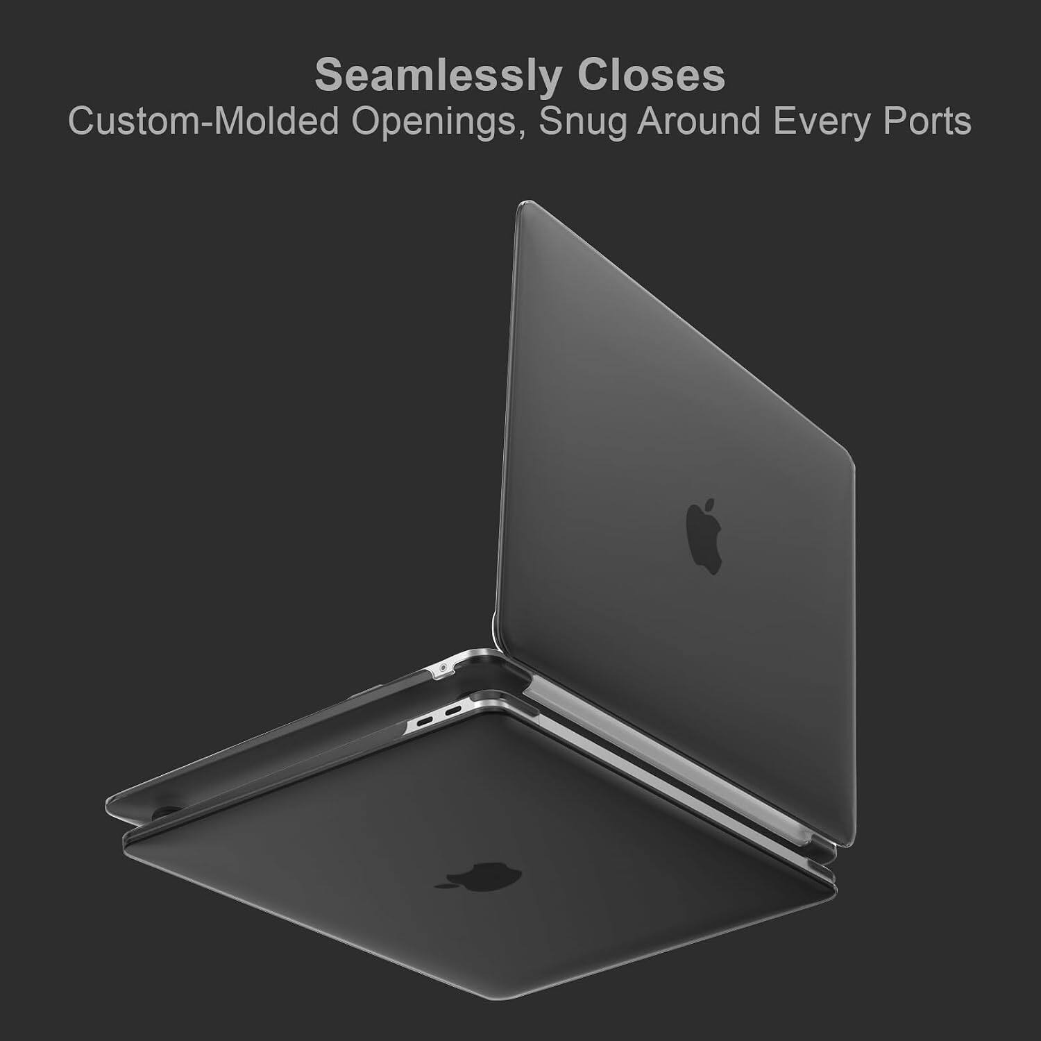Seamlessly Closes  
Custom-Molded Openings, Snug Around Every Ports