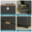 Cable Management Hole, Smooth Drawer Hinges, Fluted Panel & Metal Handle, Robust Wood Pedestal.