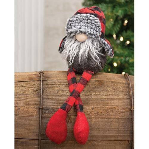 Angle. BreeBe - *Red & Black Dangle Leg Gnome - Red , Black.