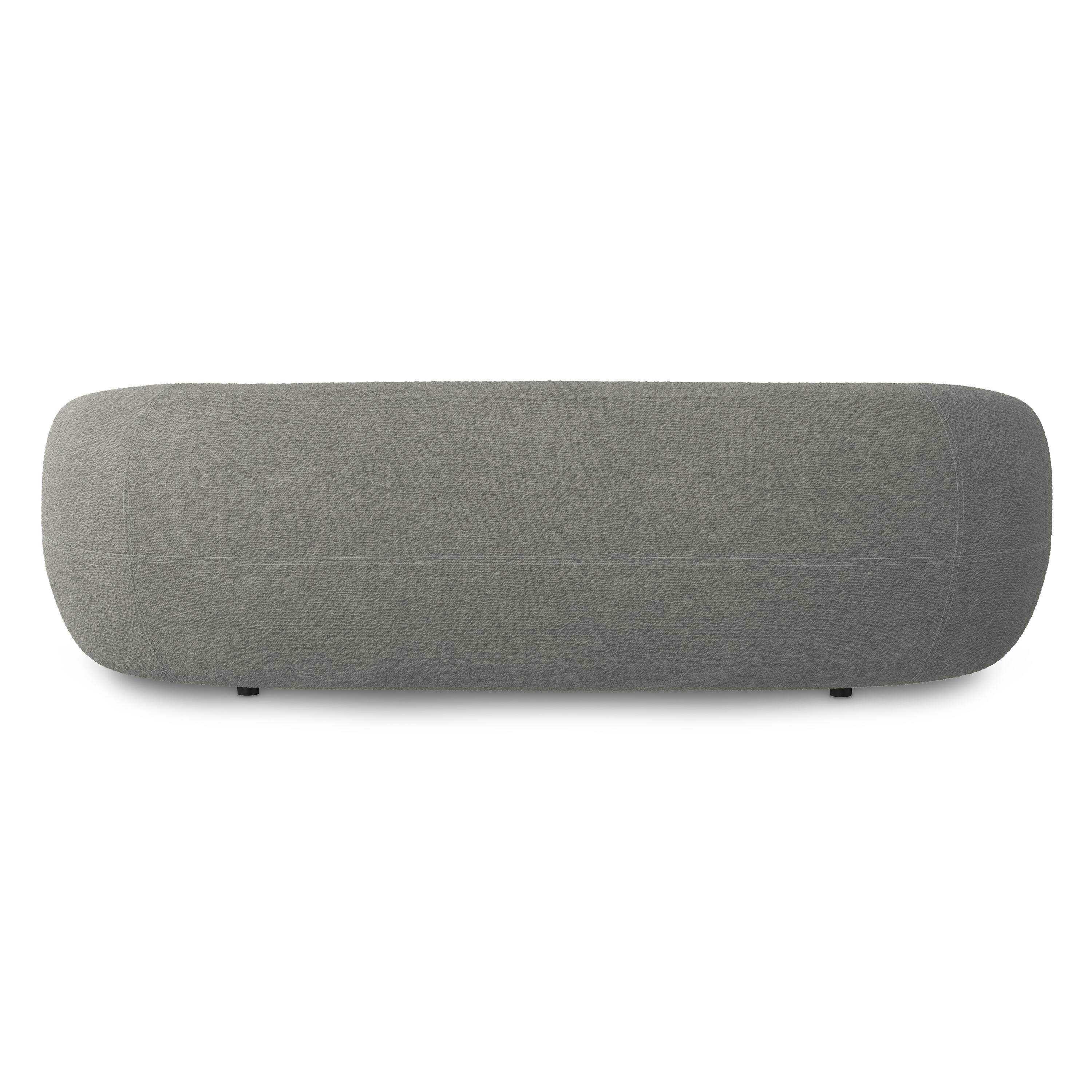 Left. Simpli Home - Sherri 89 inch Wide Contemporary Sofa in Stone Grey Boucle Performance Fabric - Stone Grey.