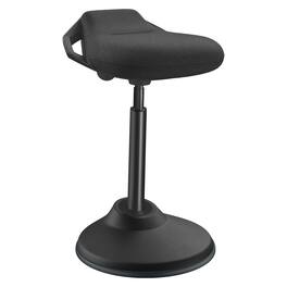 Songmics Home - Ergonomic Wobble Stool, Height Adjustable Standing Desk Stool 23.6-33.3 Inches, Swivel Balance Chair with Non-Slip Base - Ink Black