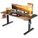Front. GTPlayer - Electric Standing Desk 55 x 24 IN Sit Stand up Desk,Brown - Brown.