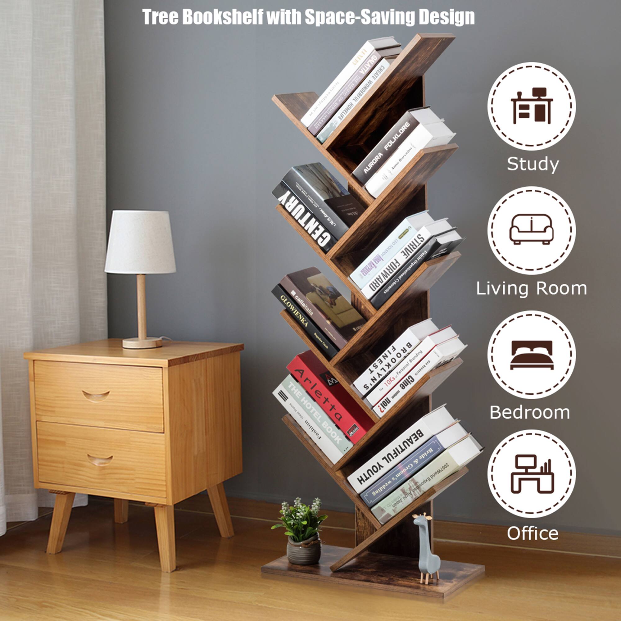 Tree Bookshelf with Space-Saving Design:

* Galatta Create Wonderful Home Life Dream Polkadot Folklore
* Aurora Century Fine Art
* Glowing Glowenka Finest Paper
* Personal 2018-2019 10Km Cine The
* Arletta I HOTEL noi? - Fastine BOOK 1 BEAUTIFUL
* Youth Groom's Wedding Suppn od1 CNENS
* Study Living Room Bedroom Office