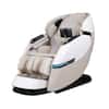Front. Osaki - Osaki Vivo AI Dual Mech™ 4D+2D Zero Gravity Massage Chair with Triple Arm Rollers - Beige - Beige.