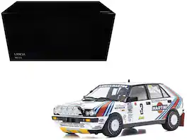 Lancia Delta HF 4WD #3 "Martini Racing" Winner "Rally Monte Carlo" (1988) 1/18 Diecast Model Car by Kyosho