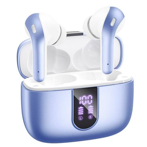 Front. VEAT00L - VEATOOL X8 Bluetooth Headphones True Wireless Earbuds 65H Playback Power Display Earphones with Wireless Charging Case.