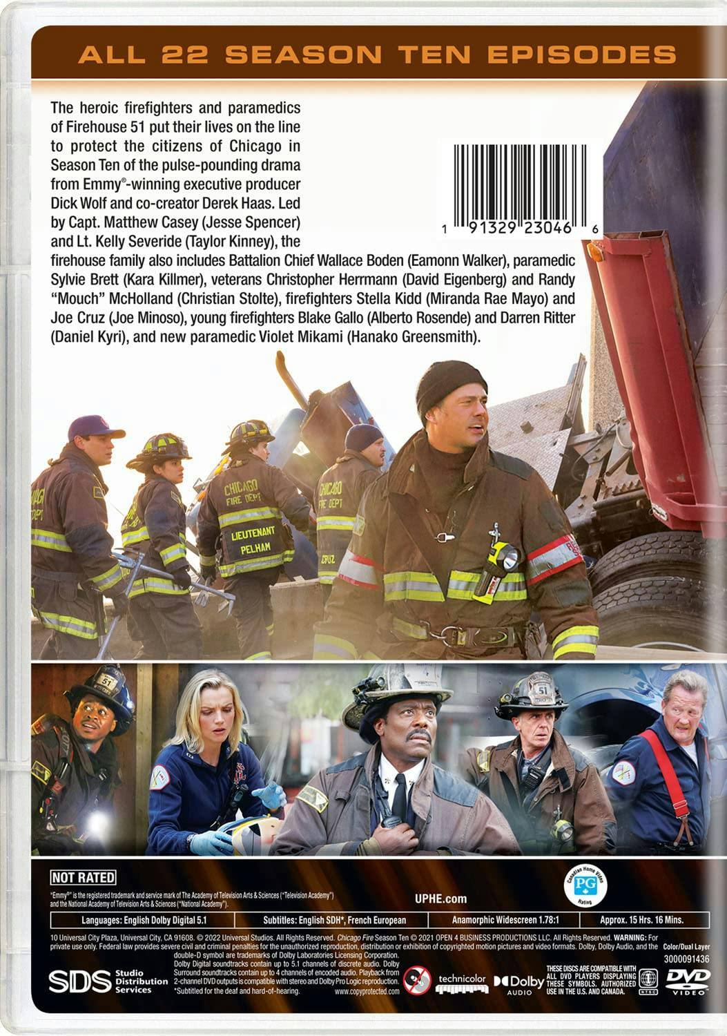 Back. Chicago Fire: Season Ten (Box Set) [DVD].