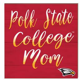 Jardine - Polk State College Eagles 10" x 10" Mom Plaque - Red