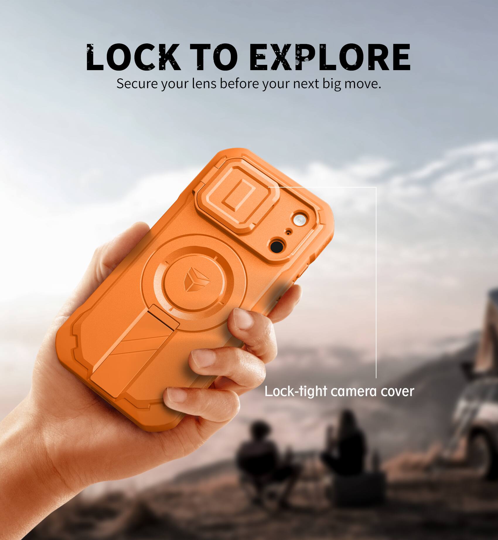 LOCK TO EXPLORE  
Secure your lens before your next big move.  

Lock-tight camera cover